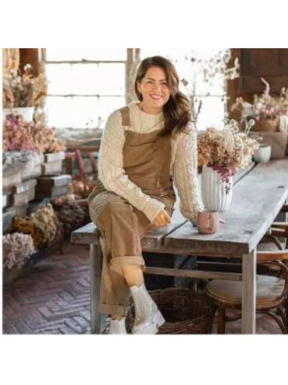 Jillian Harris Joe Fresh Rustic Corduroy Overalls Women's Size Small BNWT 2024